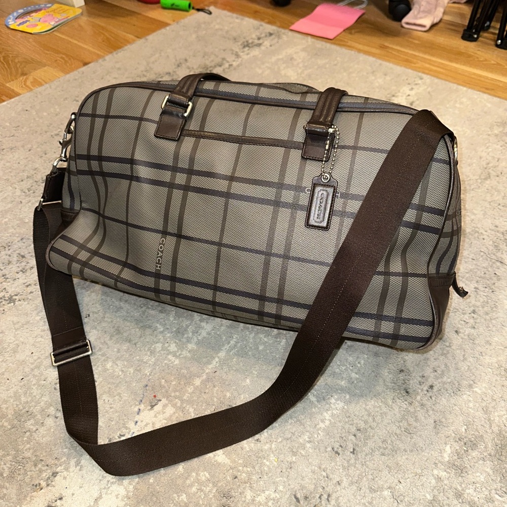 COACH | TATTERSALL Luggage Duffle Weekender Carry-On Bag
